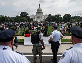 Justice for J6 Rally a Dud, Law Enforcement Outnumbered Attendees